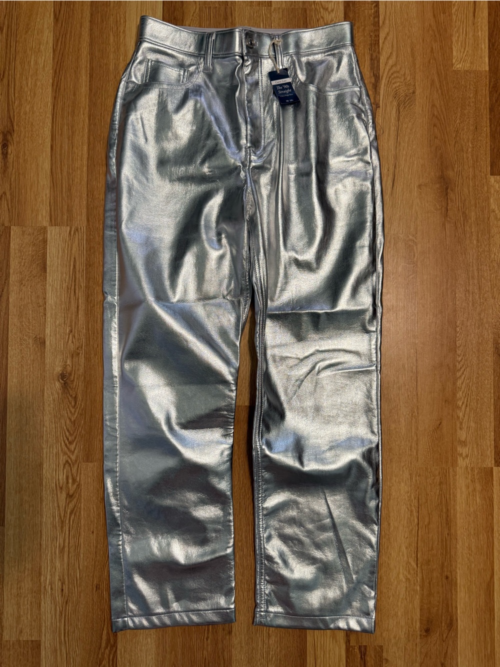 Abercrombie & Fitch Silver '90s Straight Ultra High-Rise Pants - Picture 2 of 9